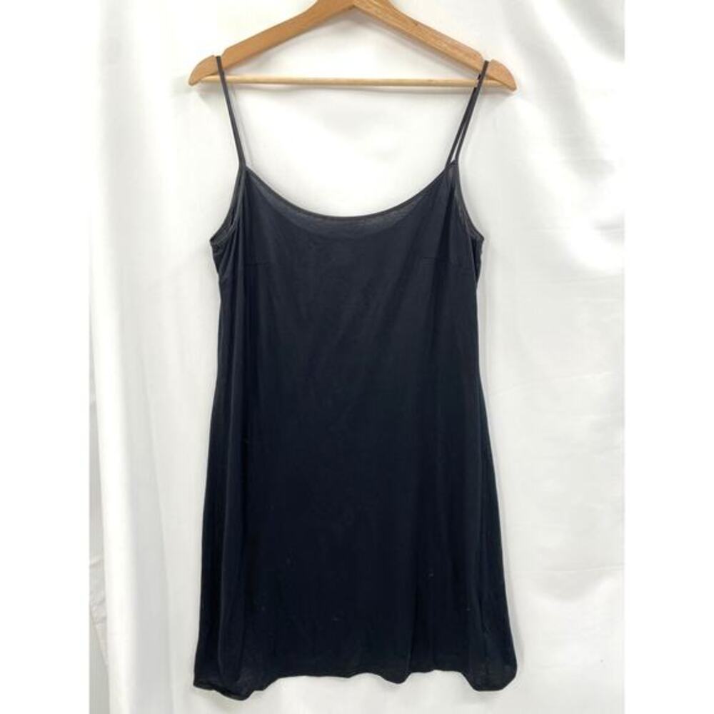 Hanro black‎ cami slip dress